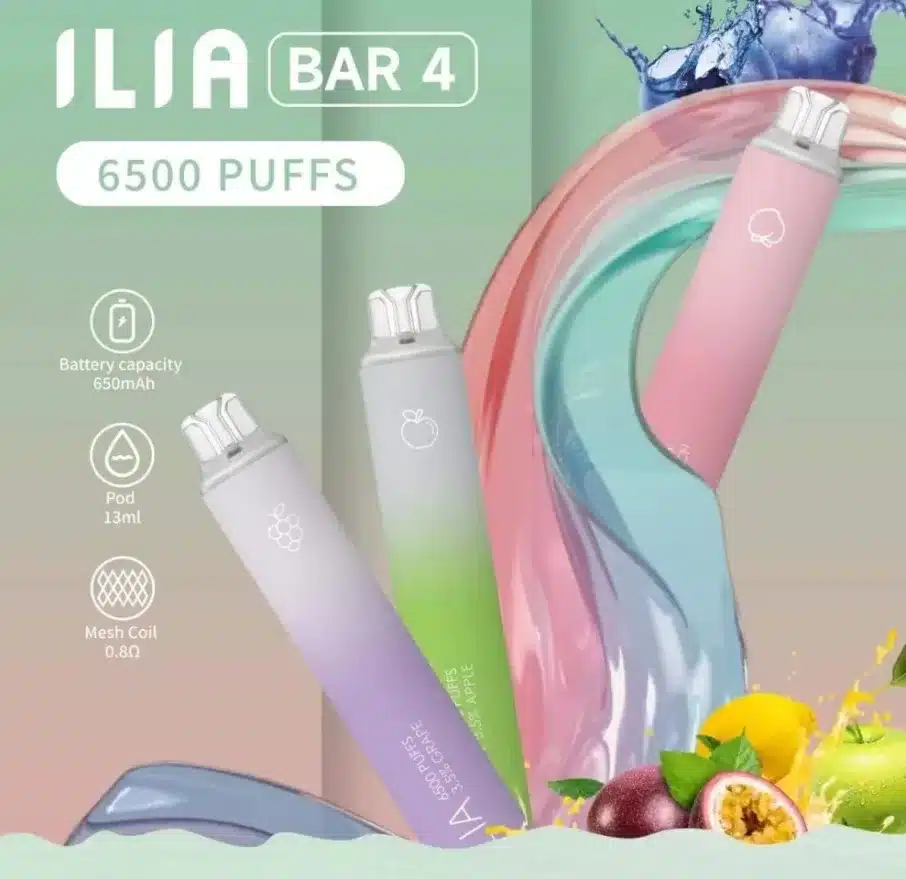 ilia拋棄式電子煙 口
